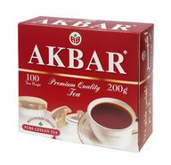 Чай черный Akbar Красно-белая серия в пакетиках 100 шт